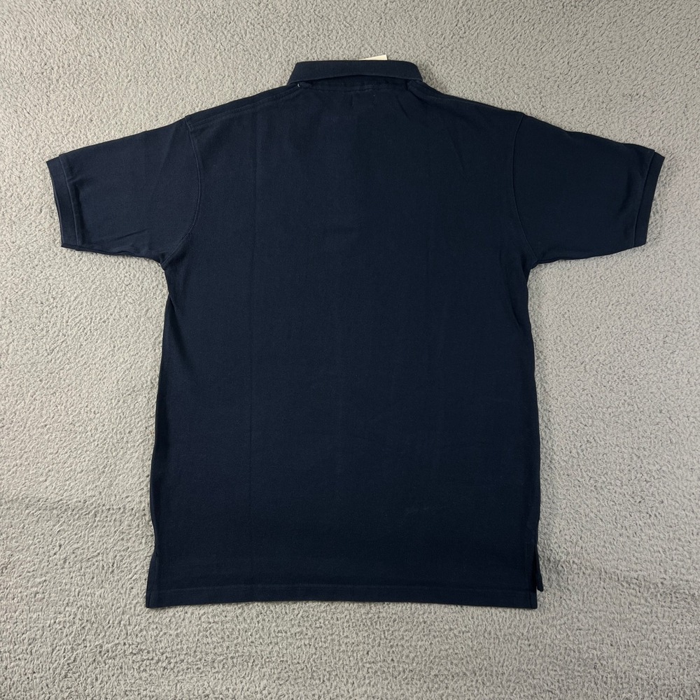 Calvin Klein Jeans Polo Shirt Mens L Navy Blue Classic Cotton Short Sleeve NWT - Picture 2 of 10